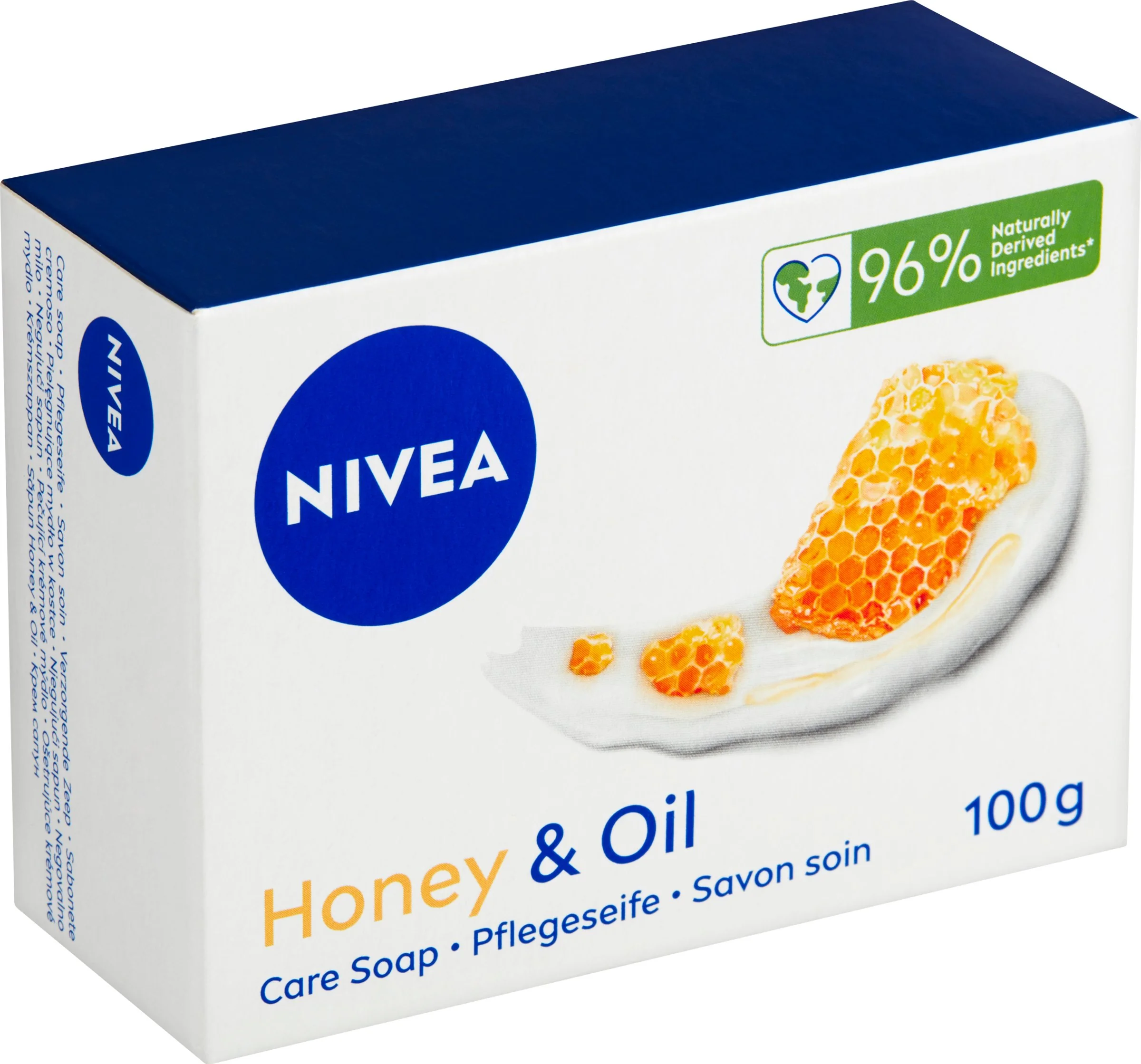 NIVEA Tuhé mydlo Honey&Oil 100g 1×100 g, tuhé mydlo