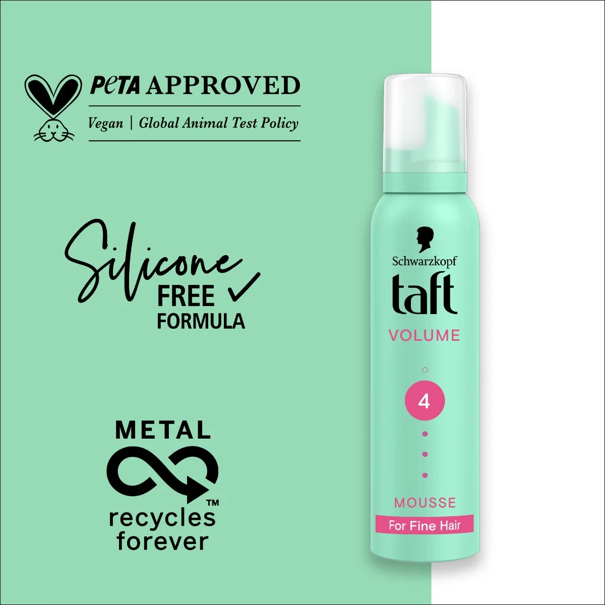 Schwarzkopf Taft Volume penové tužidlo 200 ml 1×200 ml, tužidlo