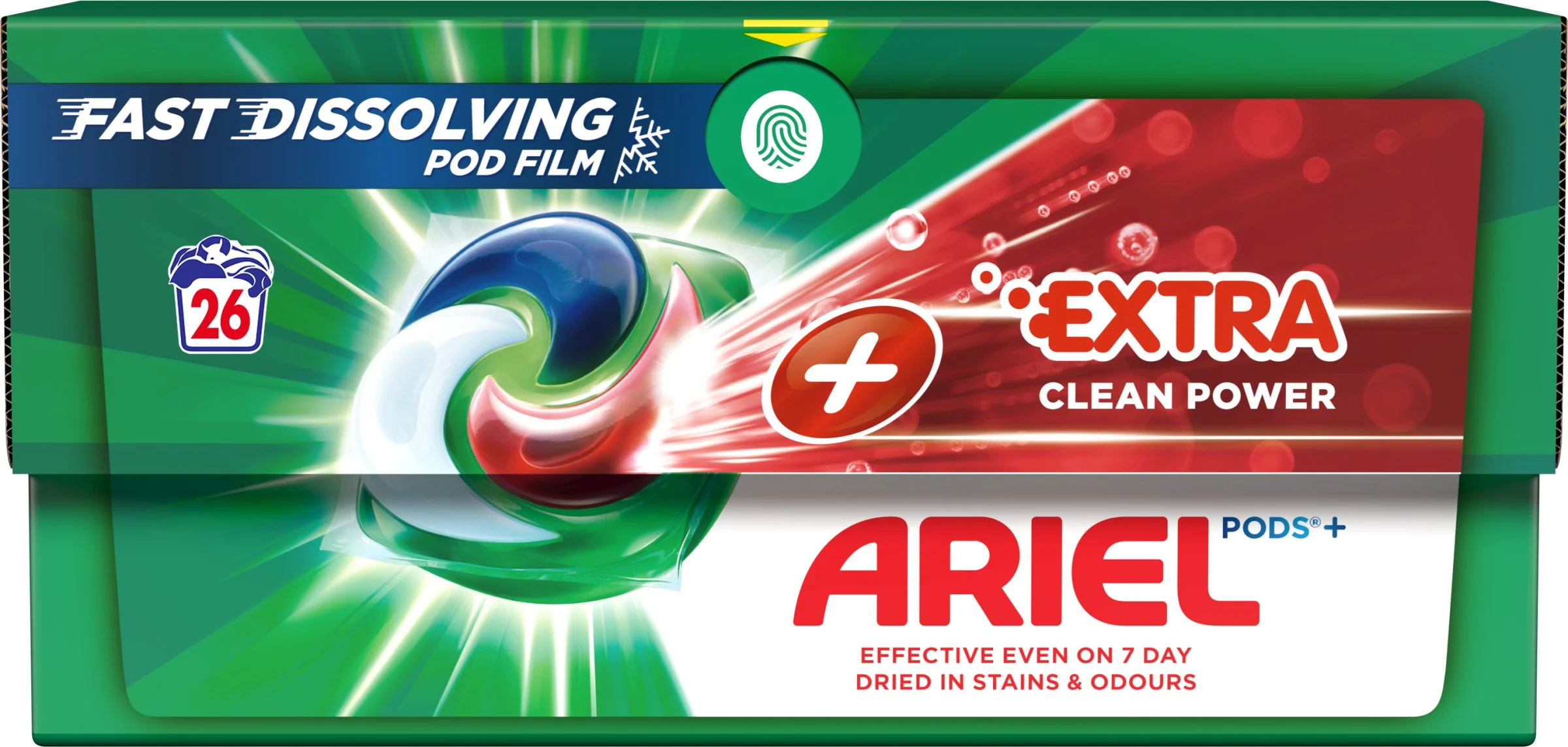 Ariel All-in-1 PODS Extra clean, Gélové Kapsuly Na Pranie, 26 Praní