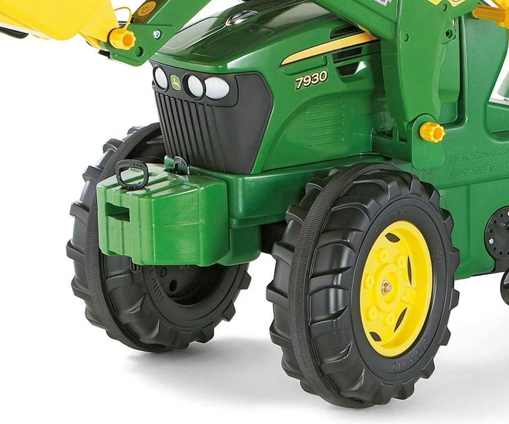 Šliapací traktor nakladač Rolly Toys John Deere Farmtrac zelený , 