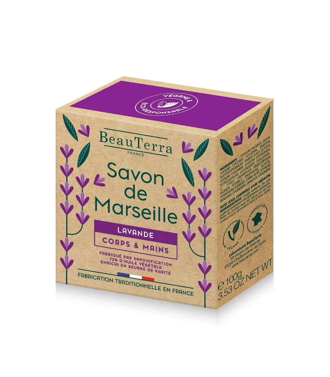 Beauterra Marseille Solid Soap Lavander 100g