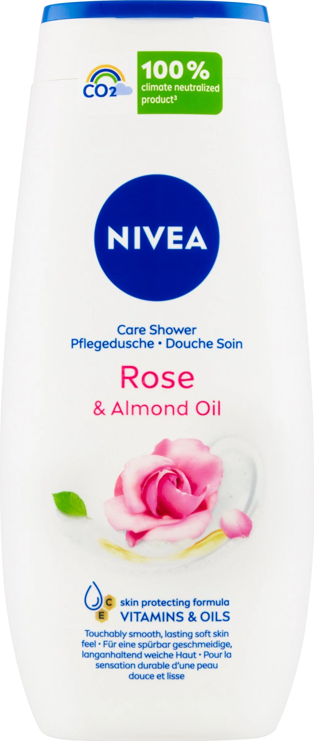 NIVEA Sprchovací gél Roses 250 ml 1×250 ml, šetrný k suchej pokožke