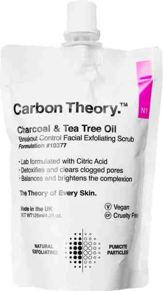 Carbon Theory, Facial Exfoliating Scrub 125 ml, peeling