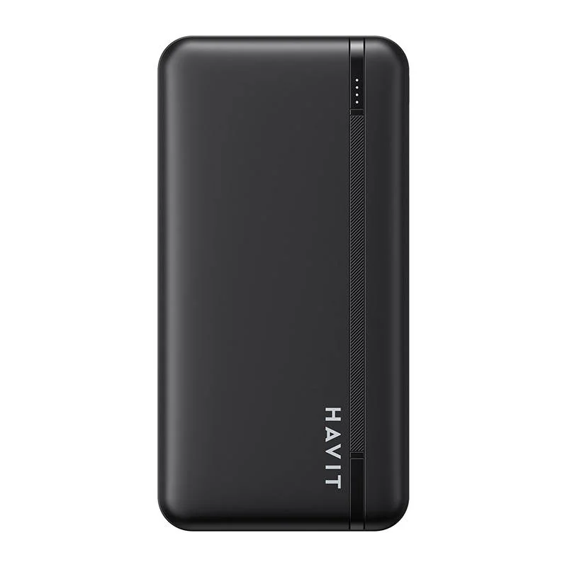 Havit PB90 Power Bank 10000mAh 2x USB / USB-C, čierny 