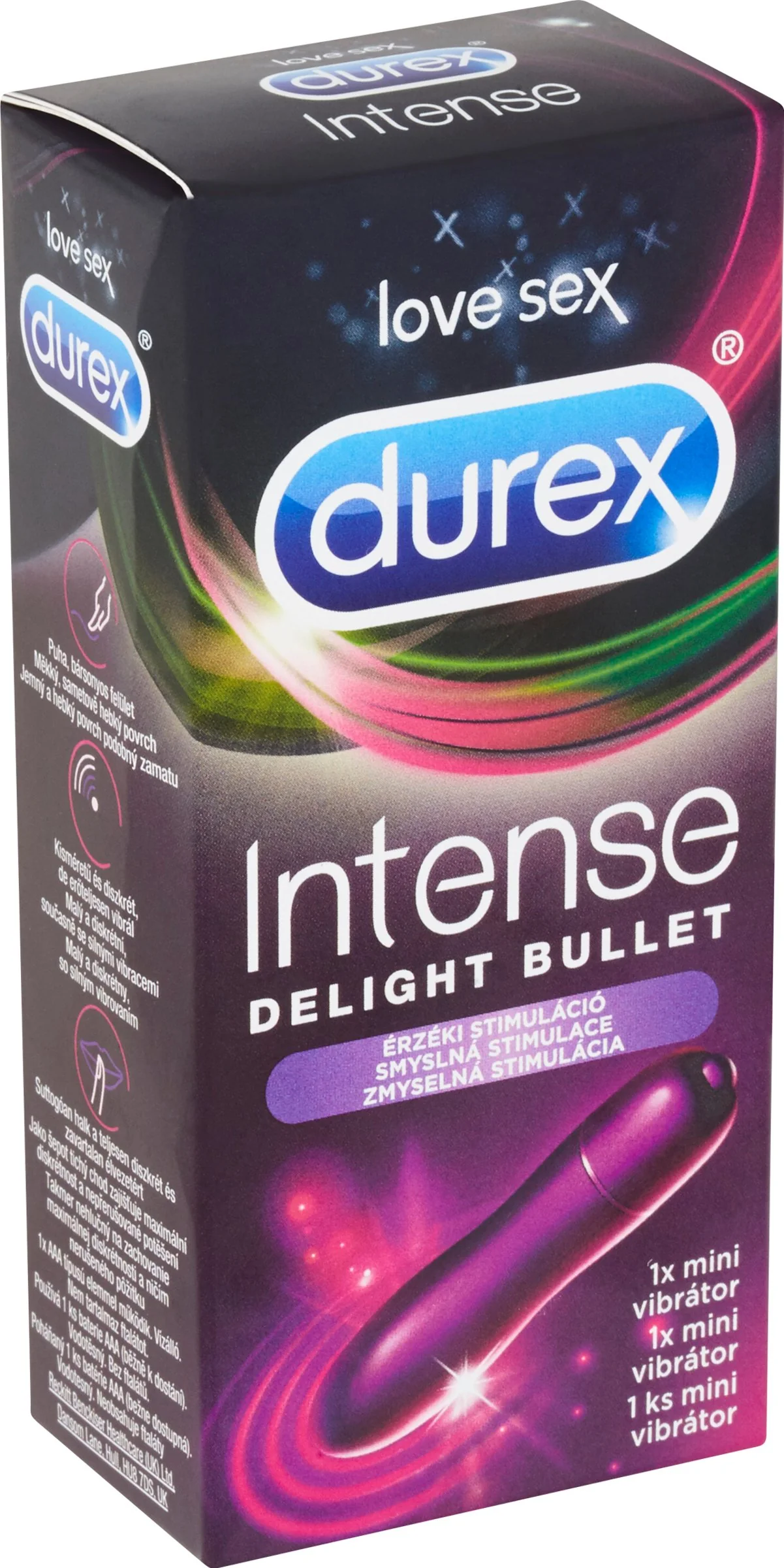 DUREX Intense Delight Bullet Mini vibrátor 1×1 ks, mini vibrátor