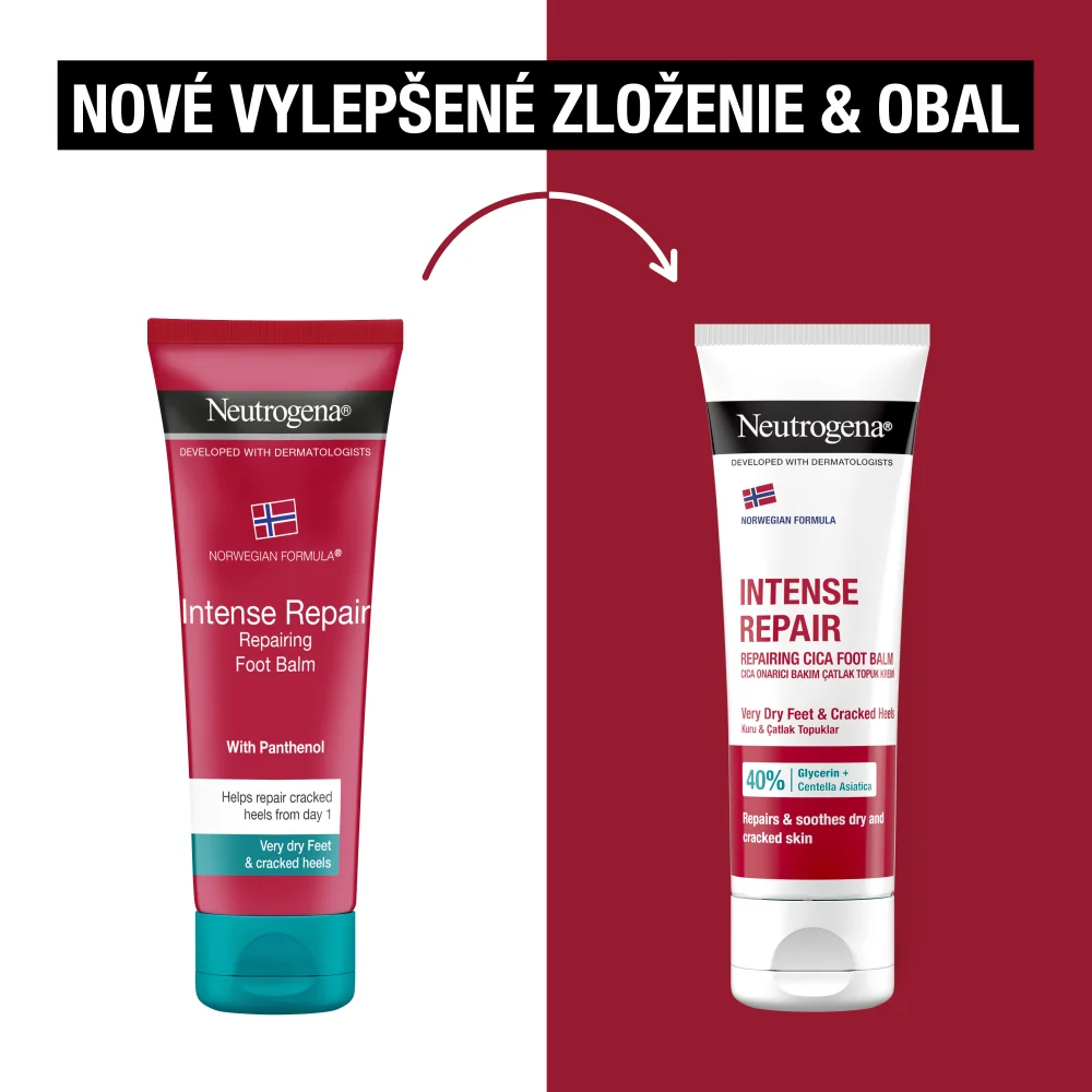 NEUTROGENA® Intenzívny regeneračný CICA balzam na chodidlá s Nórskou receptúrou 1×50 ml, regeneračný balzam