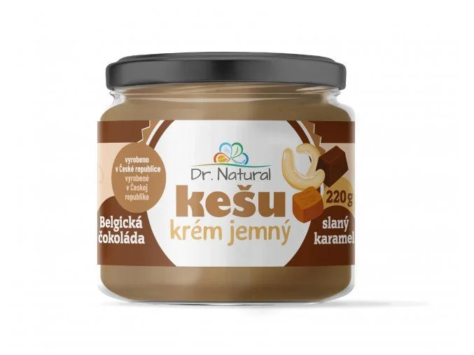 Dr.Natural Kešu krém belgická čokoláda slaný karamel 220g