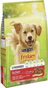 FRISKIES GP 10kg Active s hovädzim 1×10 kg, kompletné krmivo pre dospelých psov