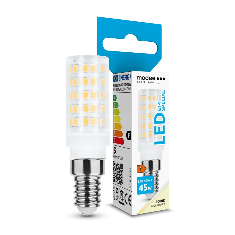 Modee Lighting LED Special Ceramic keramická žiarovka E14 4,3W neutrálna biela (ML-E14S4000K4,3WN)