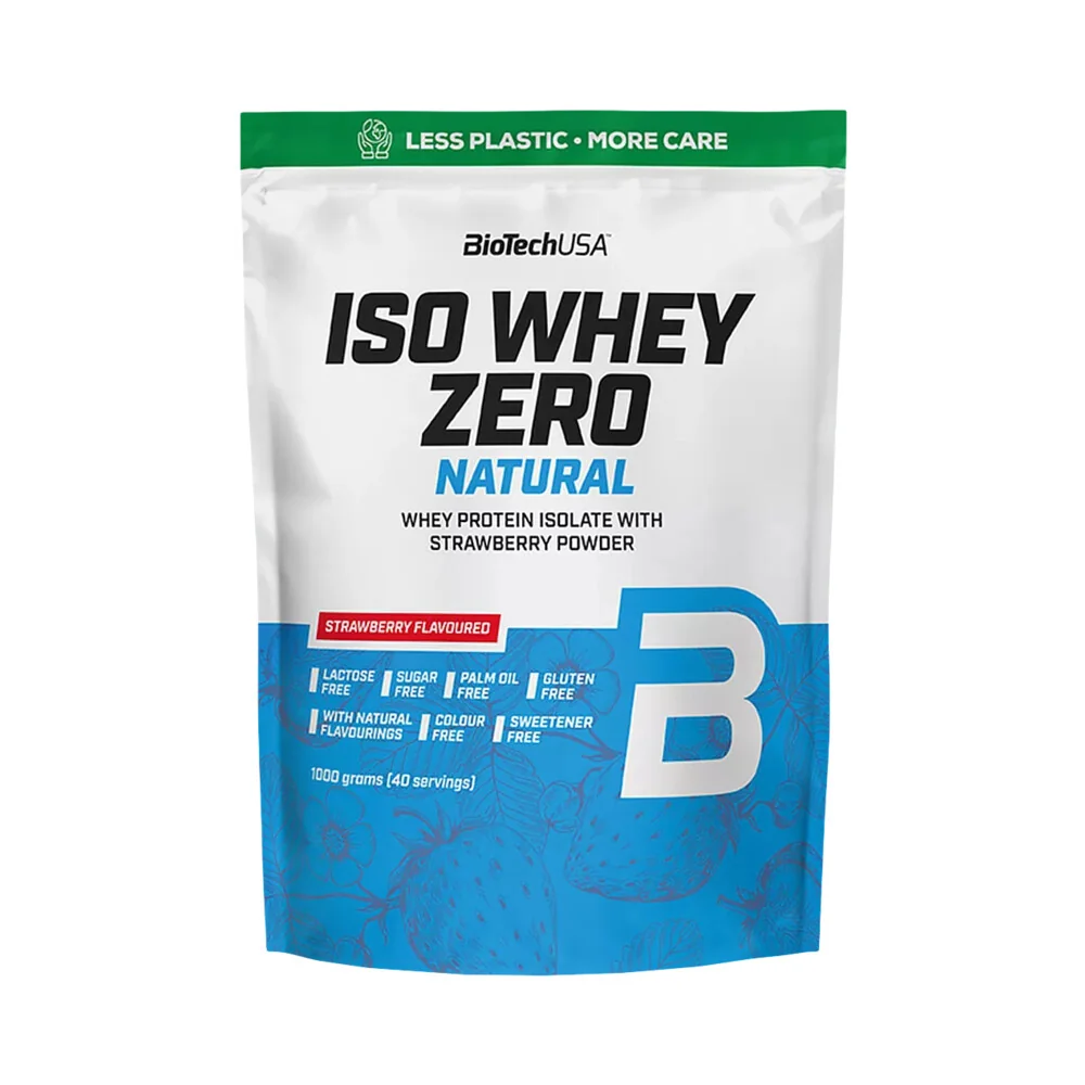 BioTech USA Iso Whey Zero Natural 1000 g jahoda