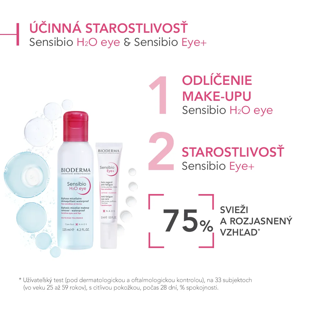 BIODERMA Sensibio Eye+ Očný gél-krém pre unavené a citlivé očné okolie 1×15 ml, krém