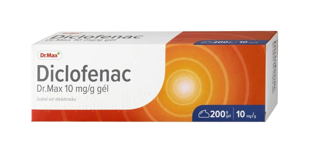 Diclofenac Dr. Max 10 mg/g 1×200 g, gél