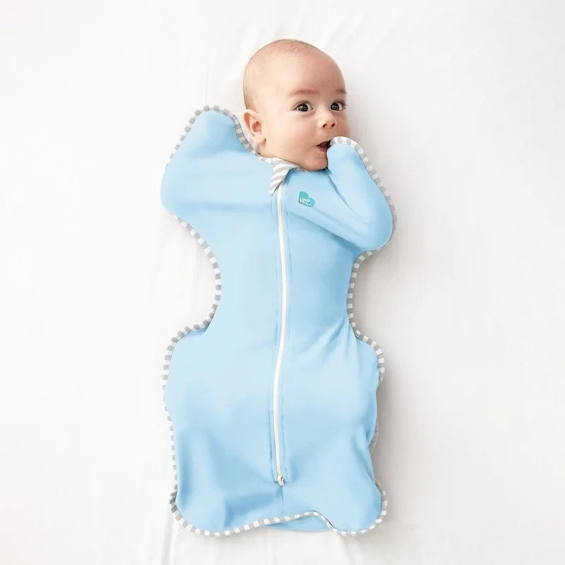 Love To Dream Swaddle UP Lite - Zavinovačka, veľkosť M, light blue, FÁZA 1, 3-6m, 6-8,5kg 1×1 ks