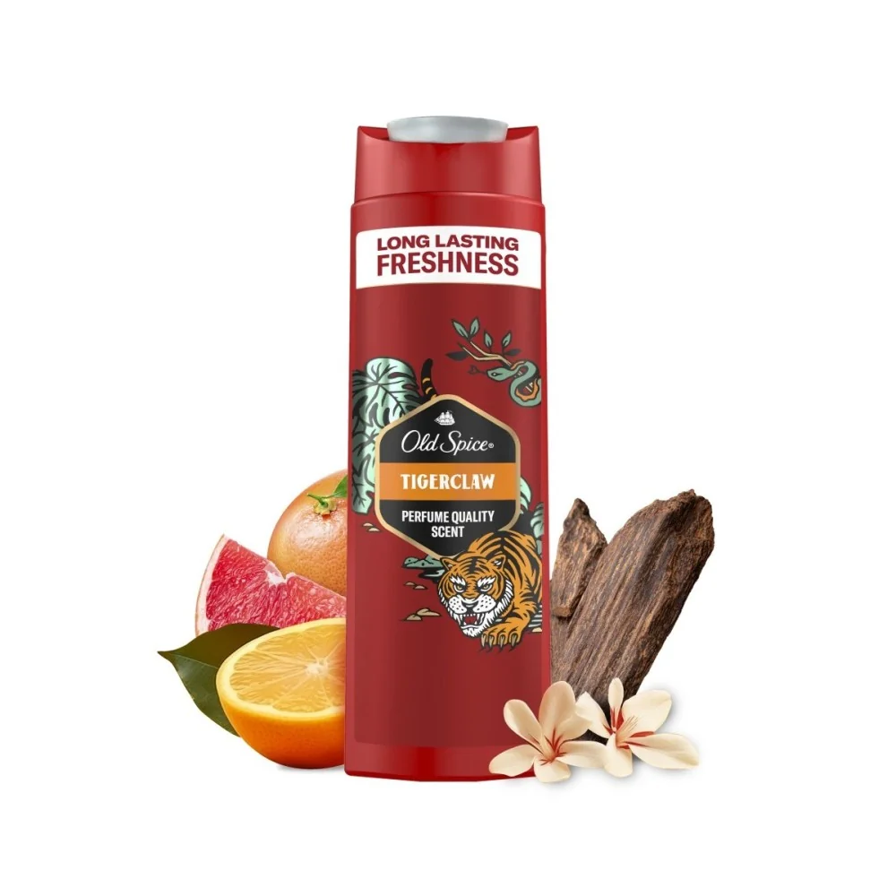 Old Spice Tiger Claw 3 in 1 1×400 ml, sprchový gél a šampón