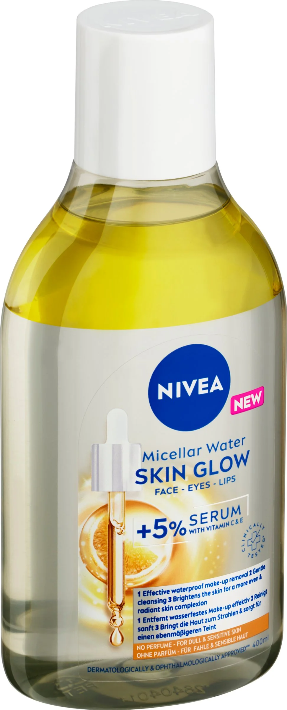 Nivea Micelárná voda Skin Glow 1×400 ml, micelárná voda