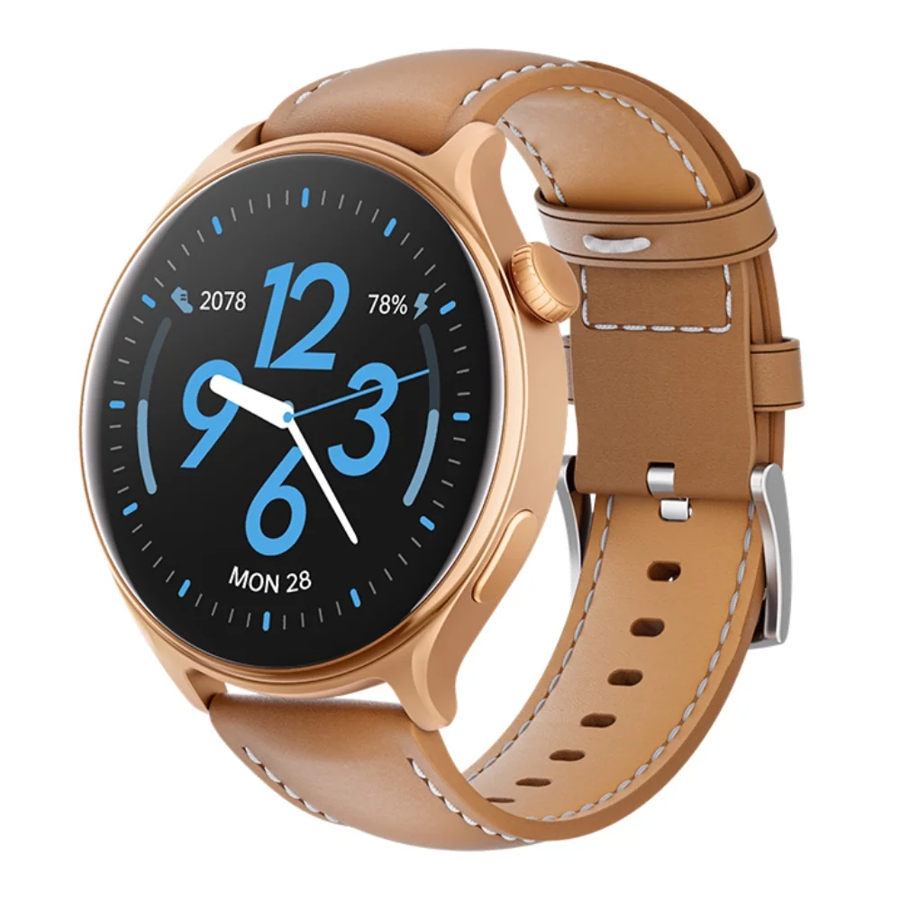 NEOGO Watch GTR2 smart hodinky, hnedé 