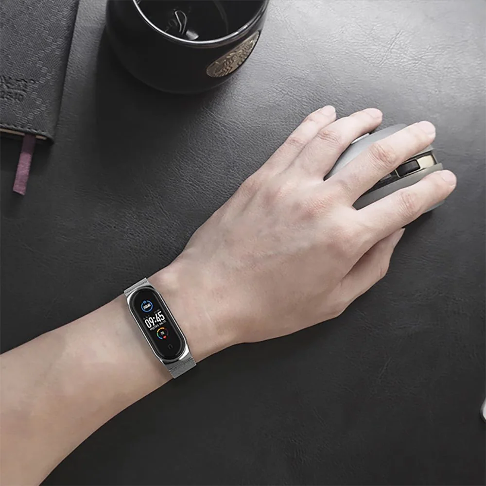 Tech-Protect Stainless remienok na Xiaomi Mi Band 7 black