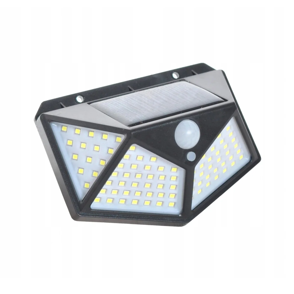 MG L10720 solárna lampa 100 LED, čierna 