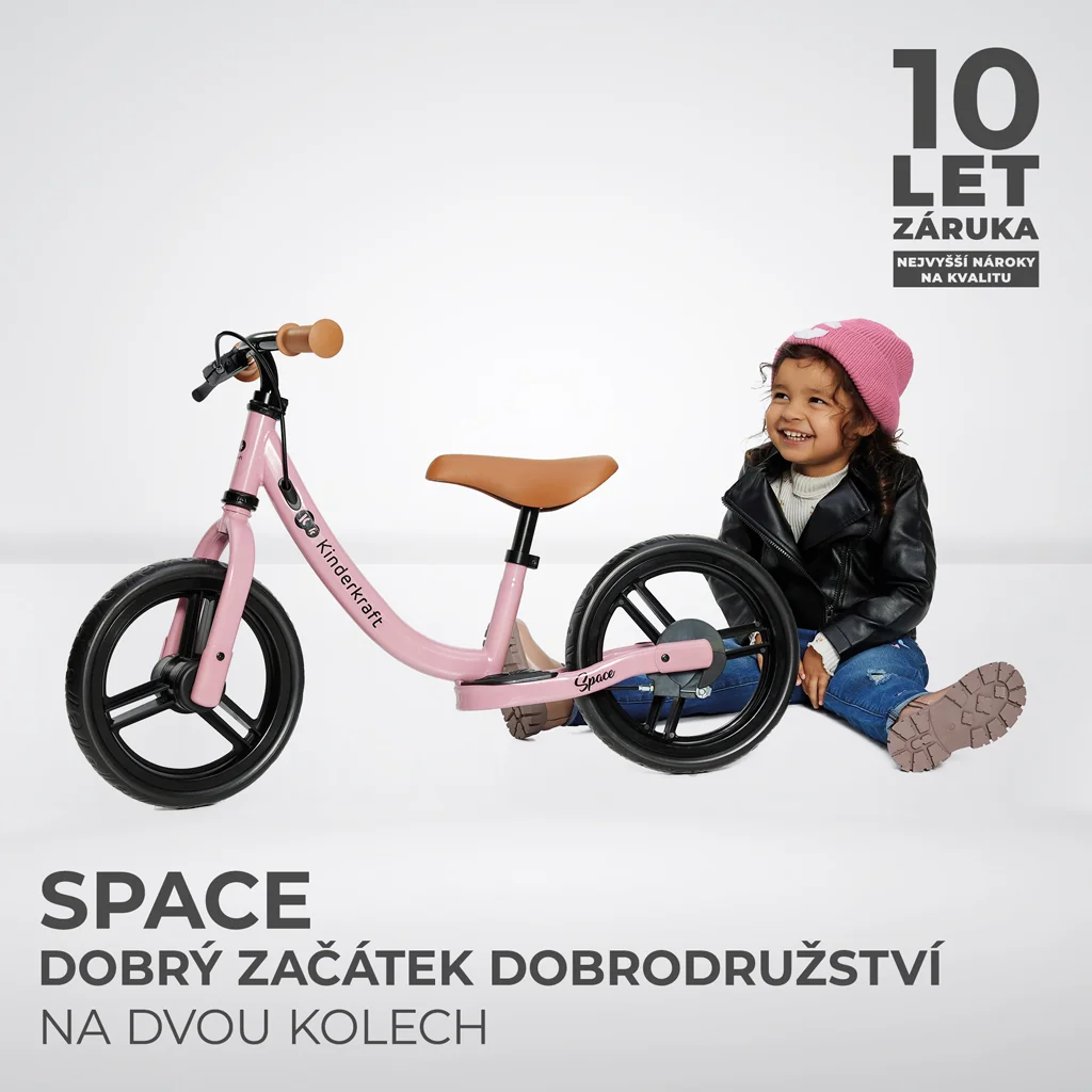 KINDERKRAFT Odrážadlo Space Deep Dark pink 1×1 ks, odrážadlo