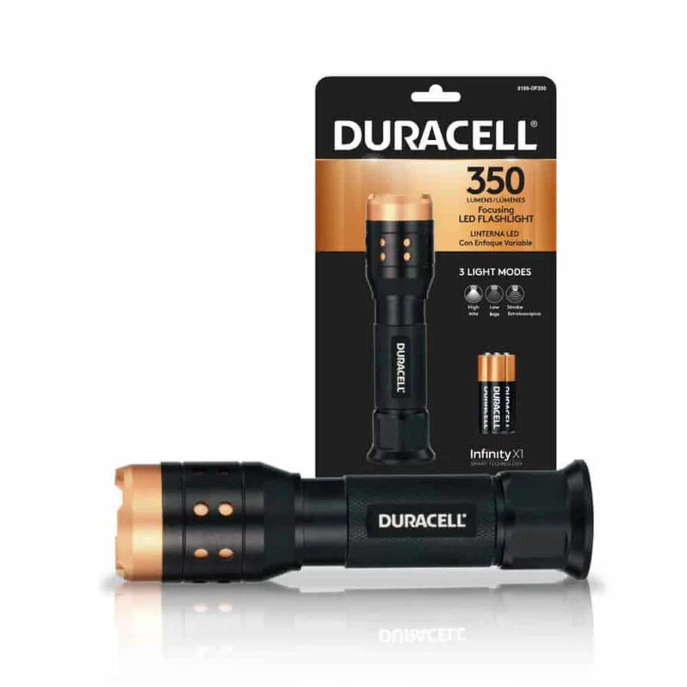 Duracell Aluminum Focsing Flashlight - 3AAA baterka 350 lm (8166-DF350SE) 