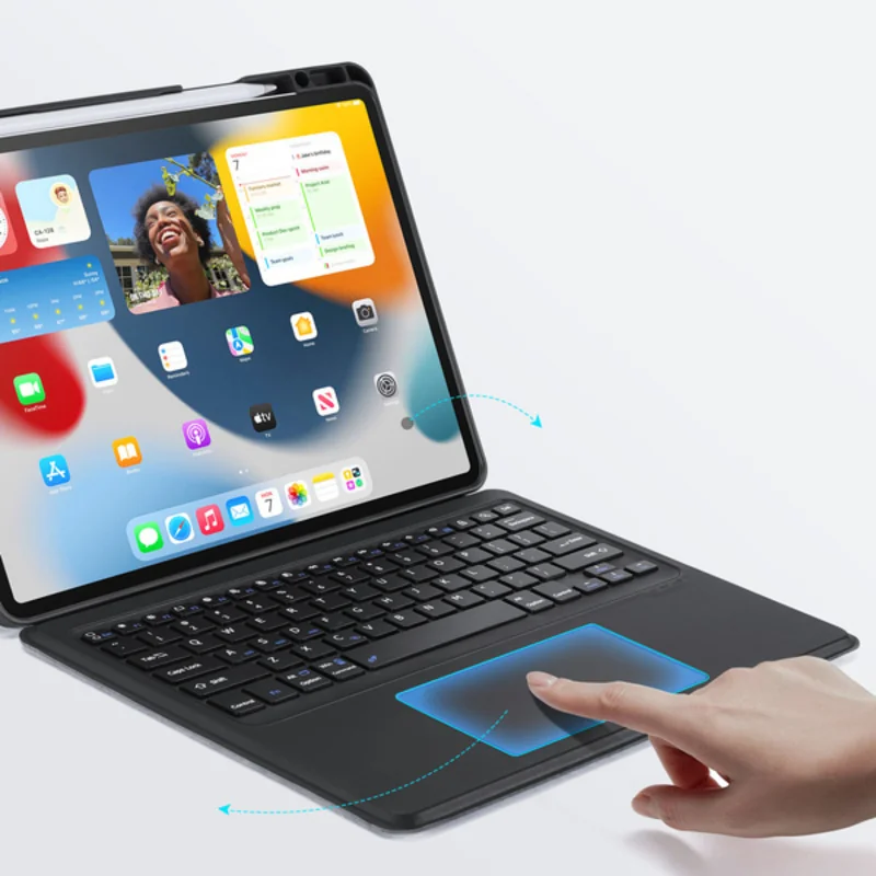 Dux Ducis DK puzdro s klávesnicou na iPad Pro 12.9'' 2020/2021/2022, č ierne