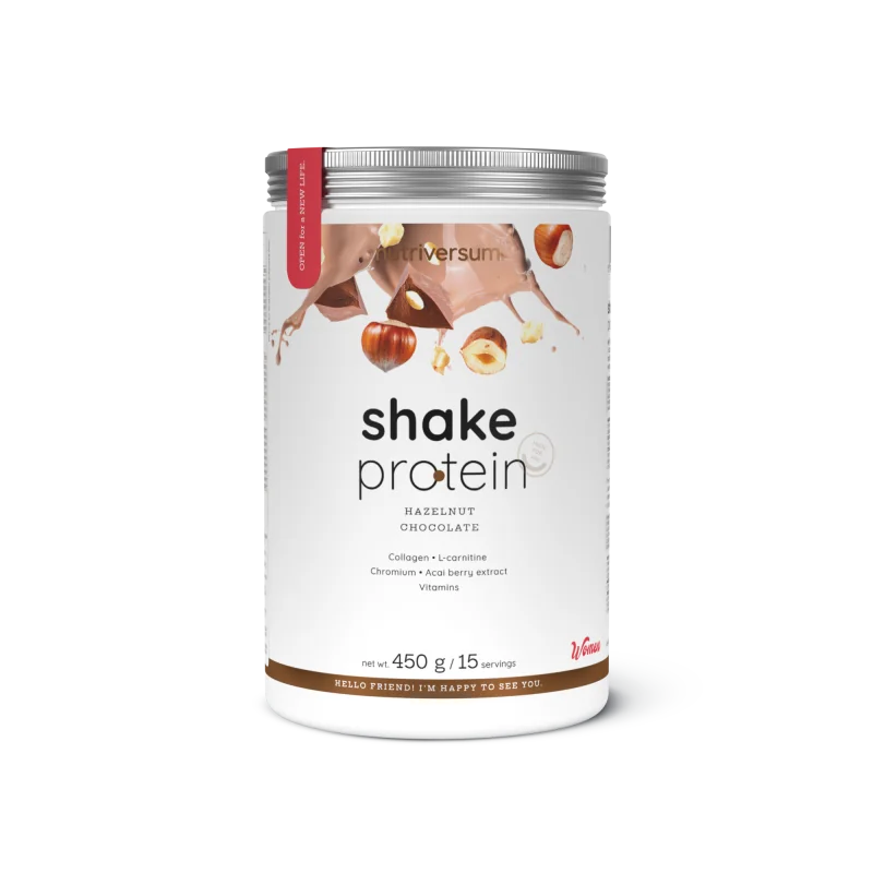 Nutriversum - WOMEN - SHAKE PROTEIN (450 g) - Príchuť ruby čokoláda-malina