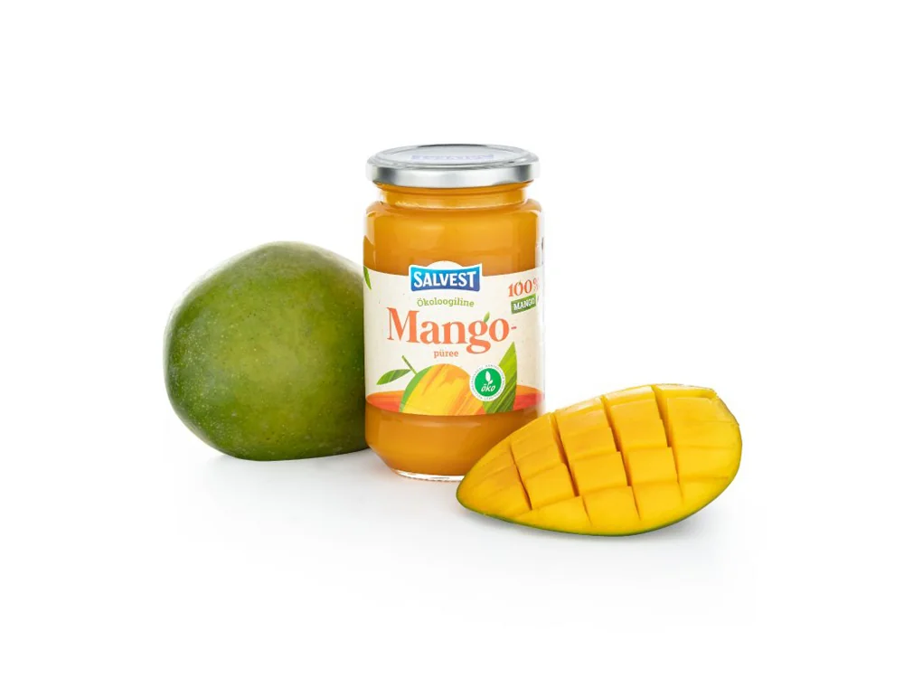 SALVEST Family BIO Mango 100% 1×450 g, ovocné pyré