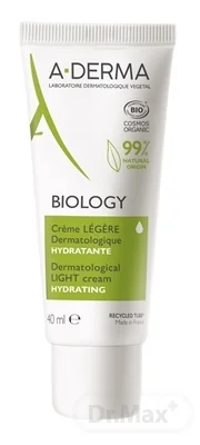 A-DERMA BIOLOGY ĽAHKÝ krém HYDRATAČNÝ 1×40 ml, hydratačný krém