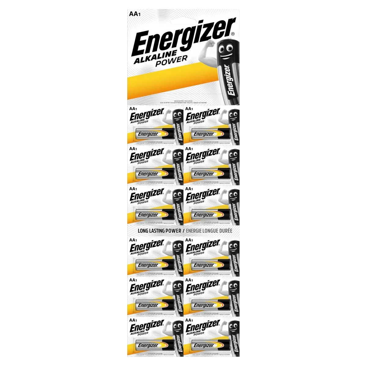 Energizer Power Alkaline AA LR6 BP1X12 alkalické tužkové batérie 12ks 7638900432350 (cena za kus)