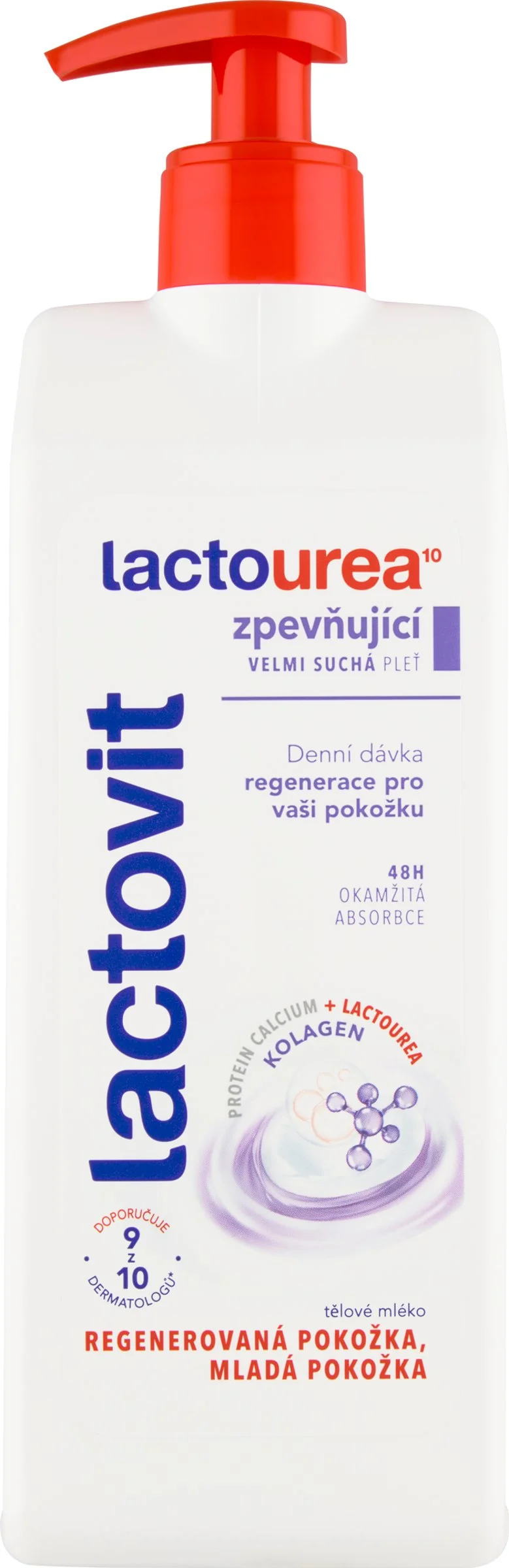 Lactovit Lactourea spevňujúce telové mlieko 1×400 ml, spevňujúce telové mlieko