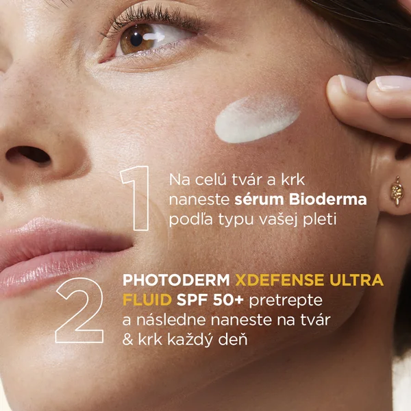 BIODERMA Photoderm XDefense neviditeľná ultrafluidná ochrana SPF 50+ 1×40 ml, ultrafluidná ochrana na tvár