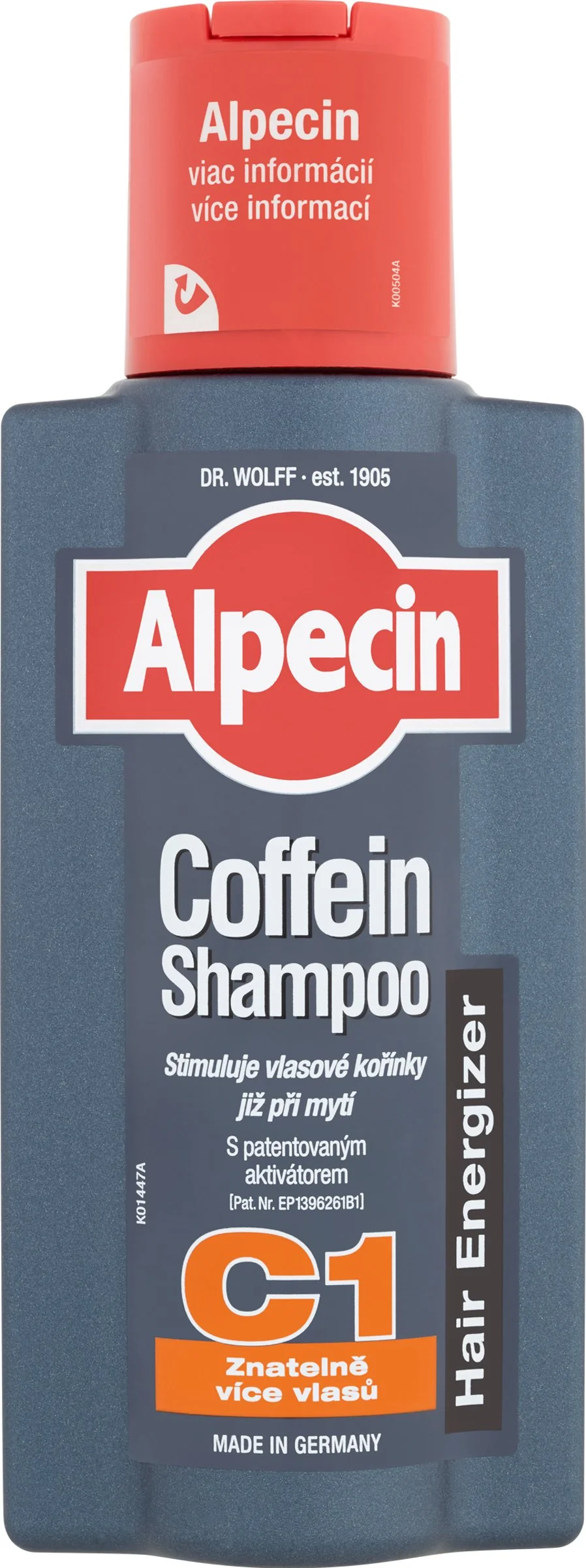 ALPECIN Hair Energizer Coffein Shampoo C1 1×250 ml, pri vypadávaní vlasov