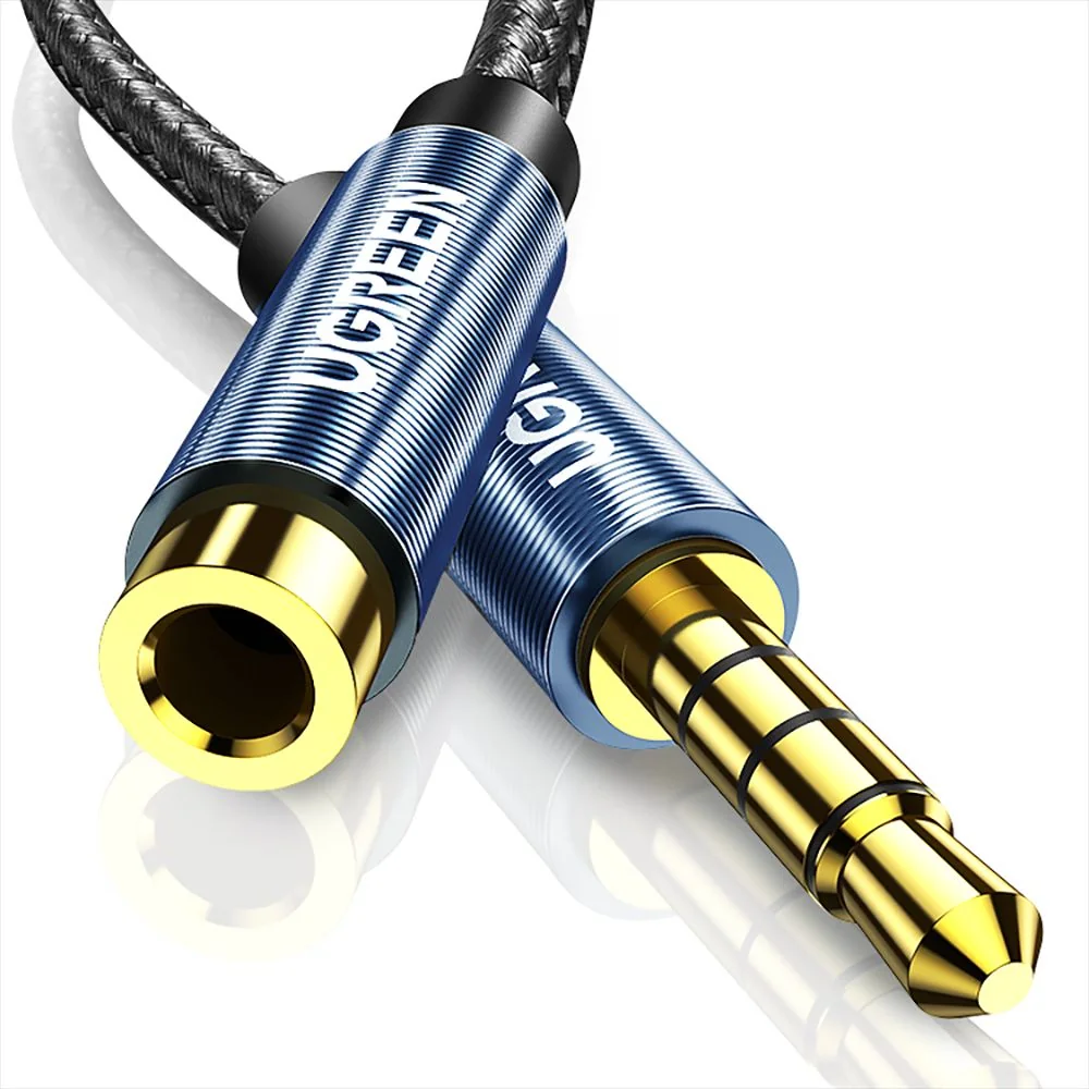 Ugreen AV118 predlžovací audio kábel 3.5mm mini jack F/M, modrý 