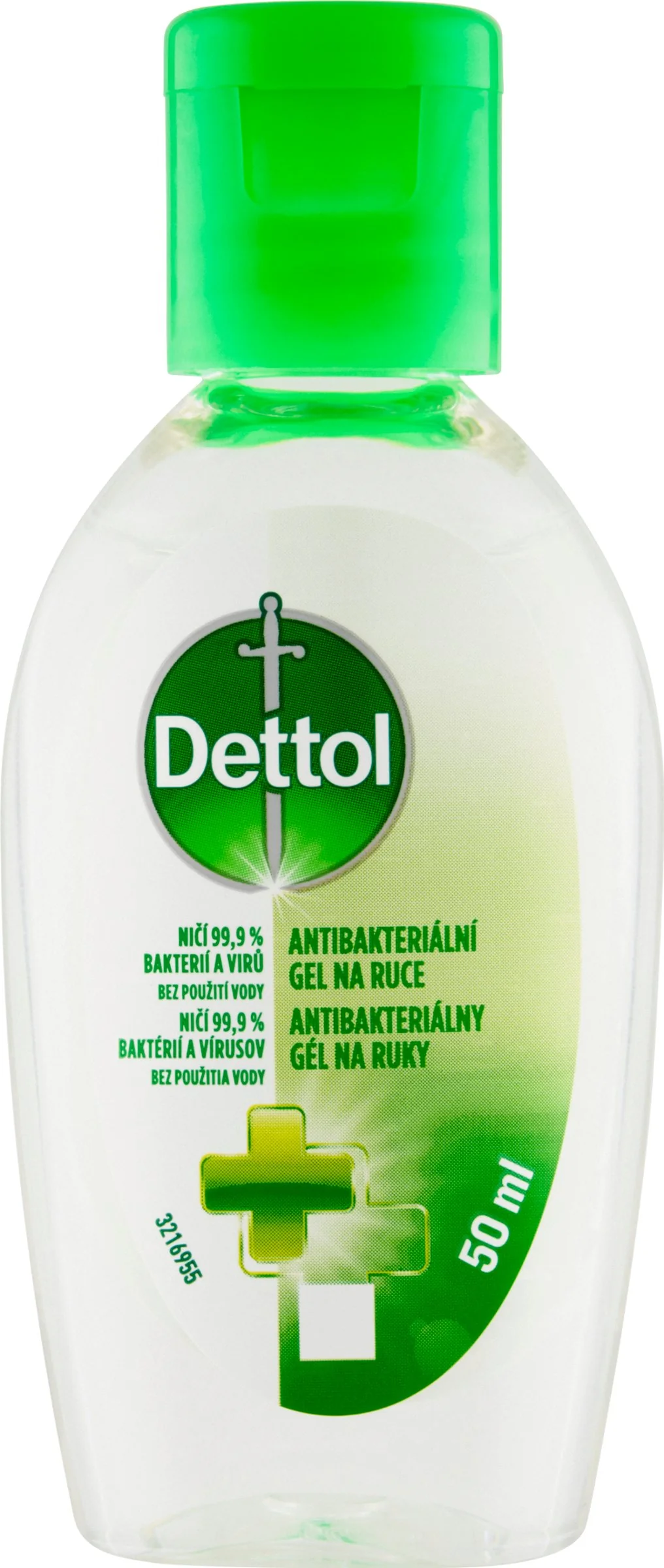 Dettol antibakteriálny gél na ruky 1×50 ml, ničí 99,9% baktérií a vírusov