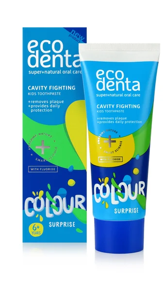 Ecodenta Detská zubná pasta proti zubnému kazu Color Surprise 6+