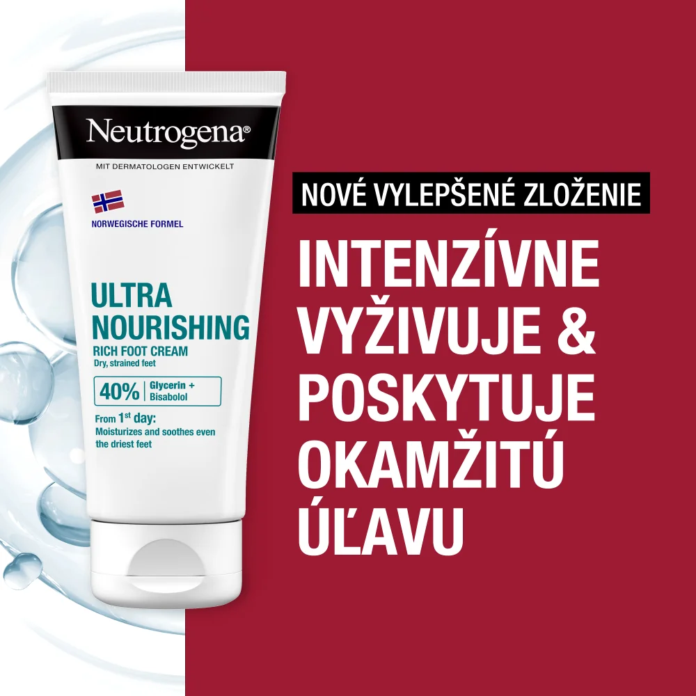 NEUTROGENA® Ultra výživný krém na chodidlá s Nórskou receptúrou 1×100 ml, krém na nohy