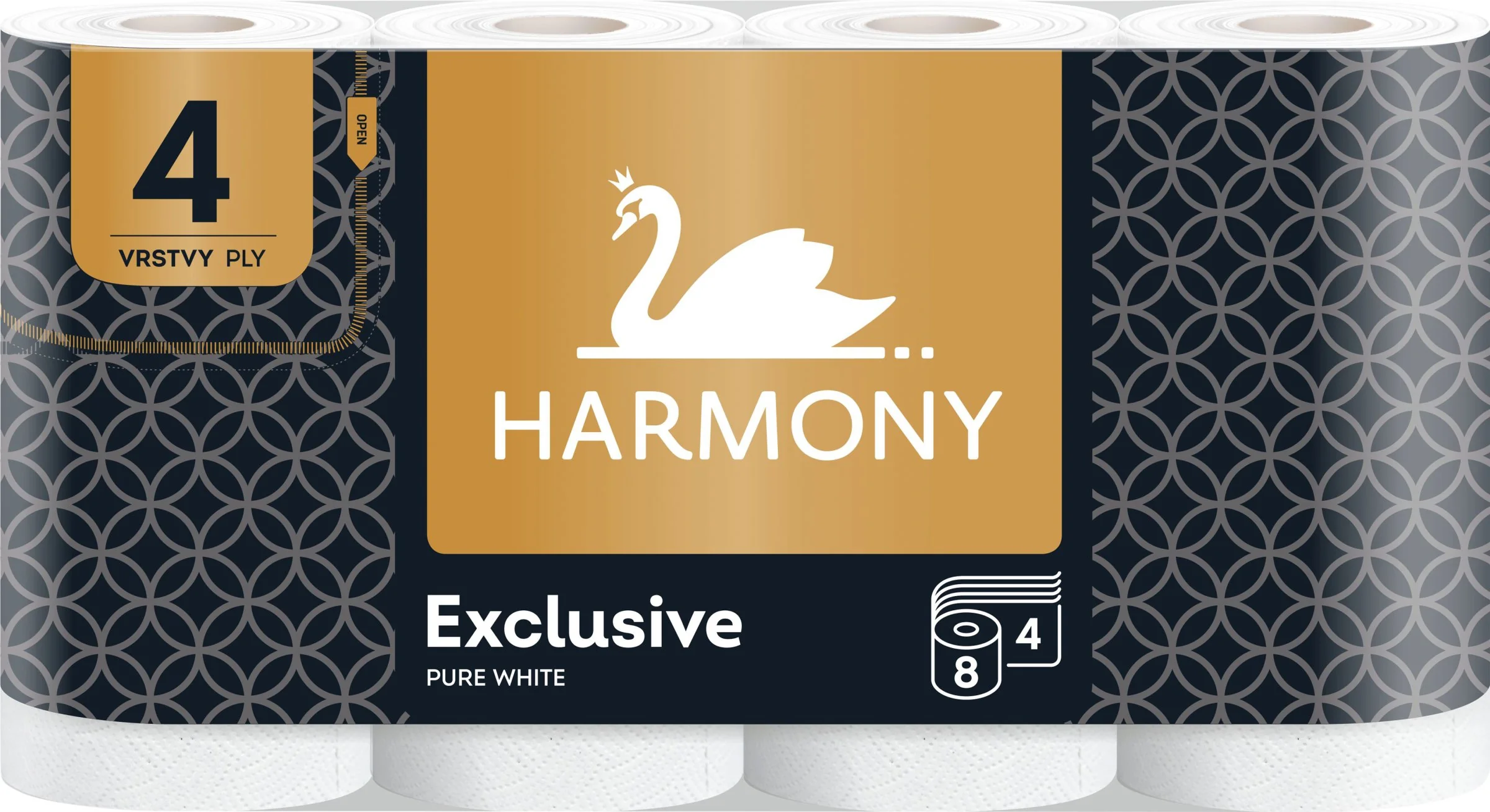 Harmony toaletný papier Exclusive Pure White 4-vrstvový