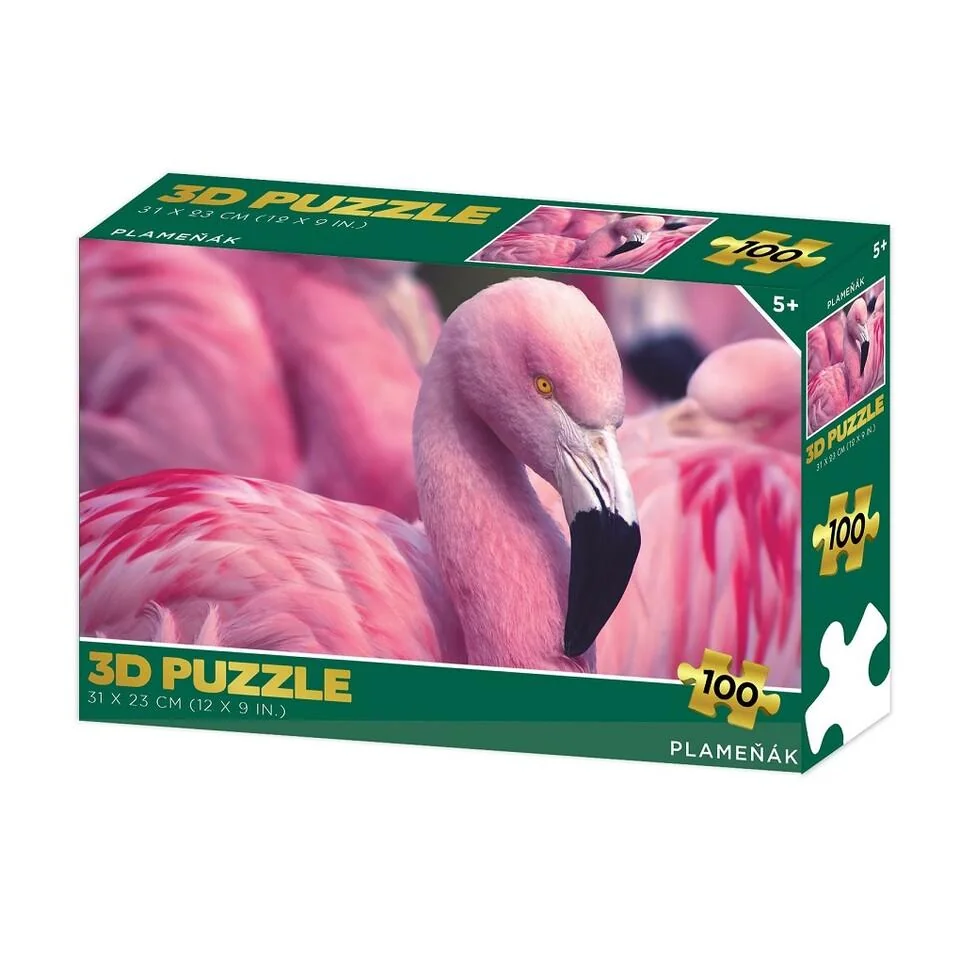 Puzzle 3D Plameniak 100 dielikov