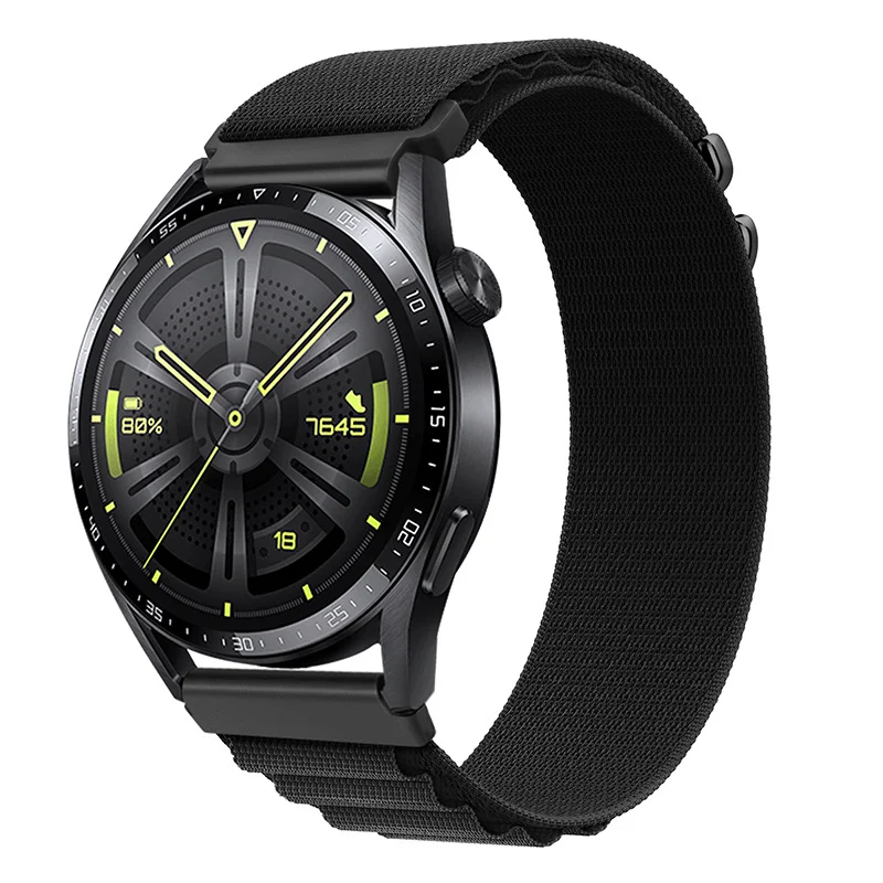 BStrap Nylon Loop remienok na Samsung Galaxy Watch 42mm black