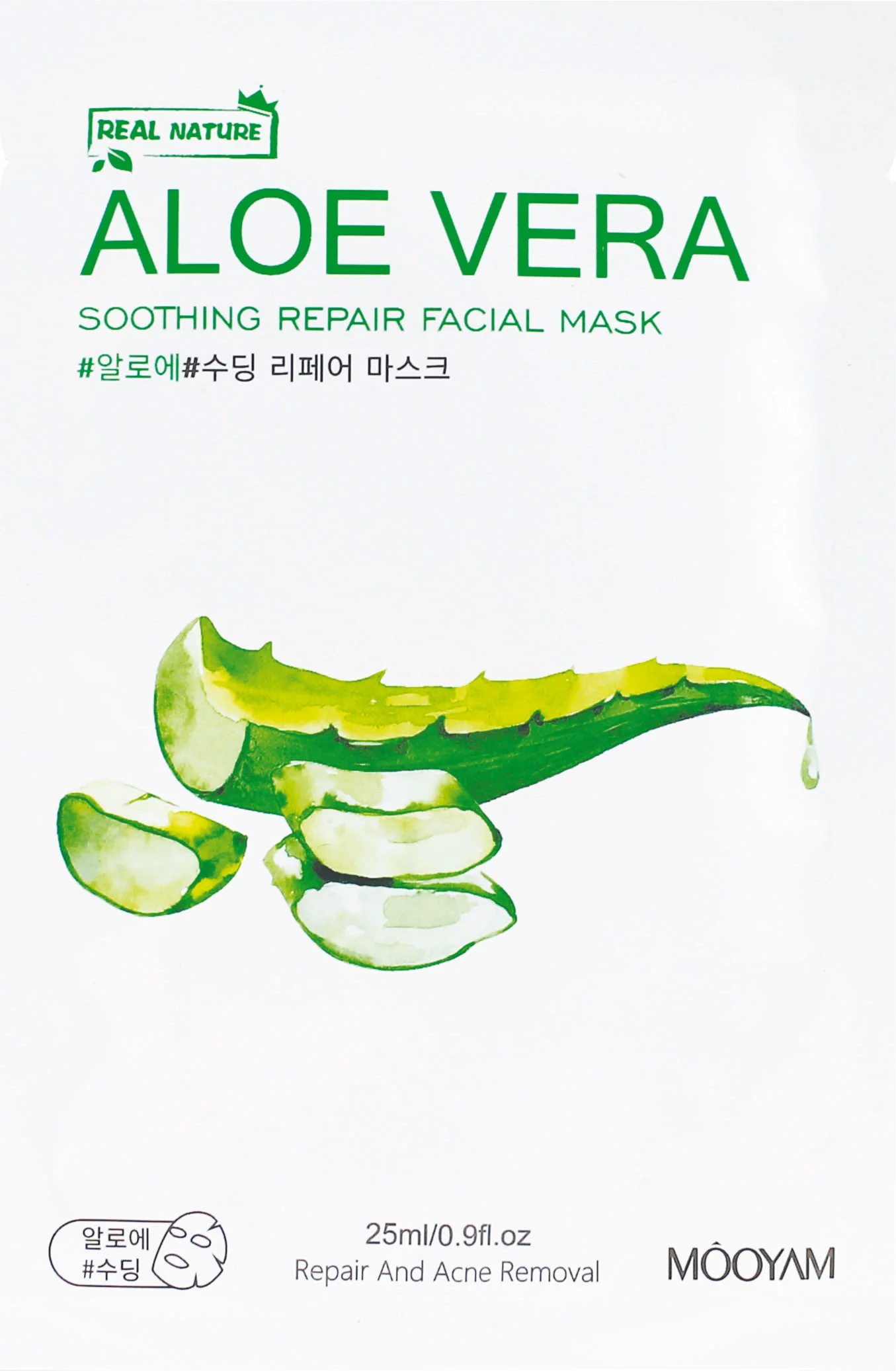 Mooyam pleťová maska Aloe Vera