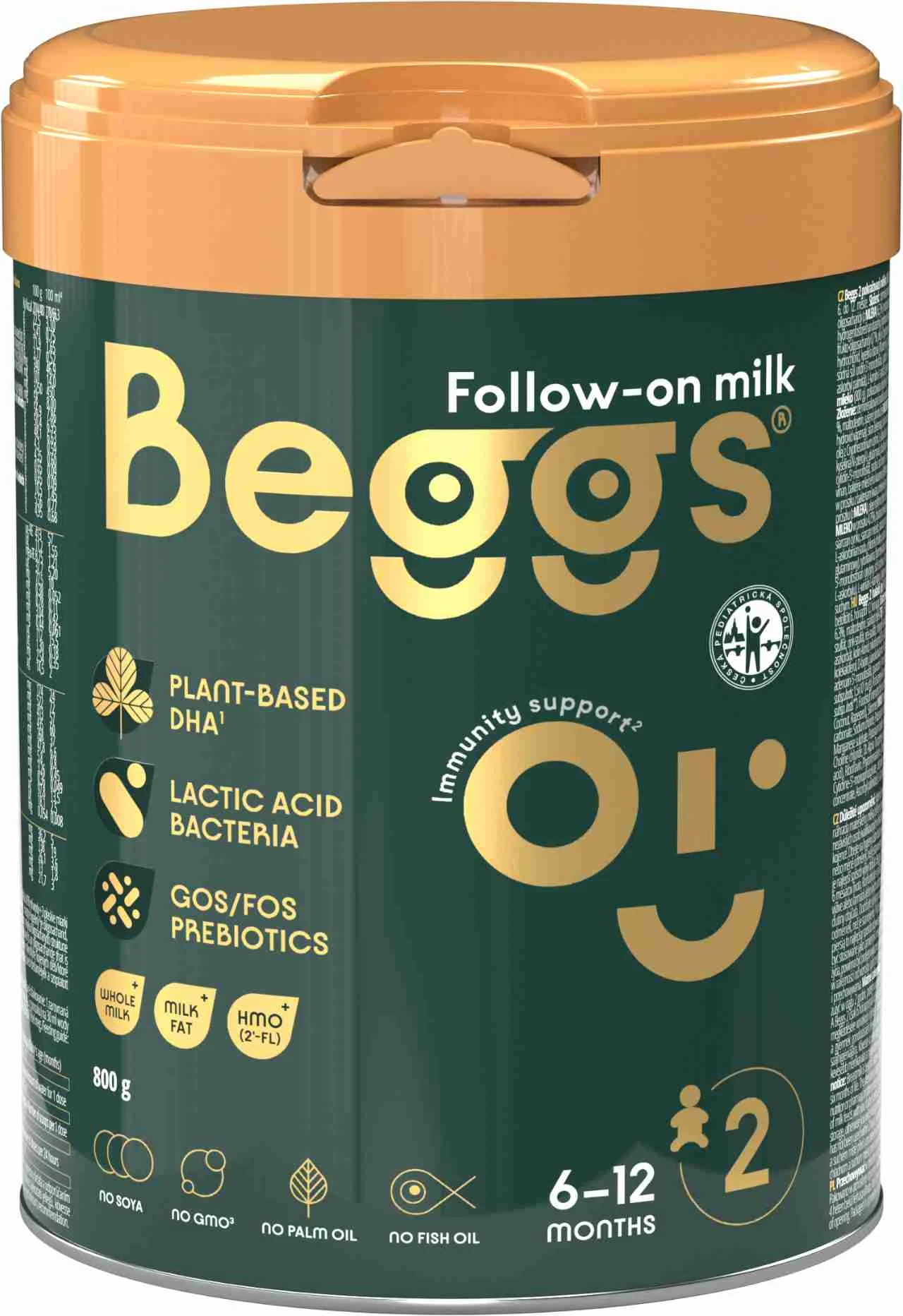 Beggs 2 následné mlieko 1×800g, následné mlieko 2