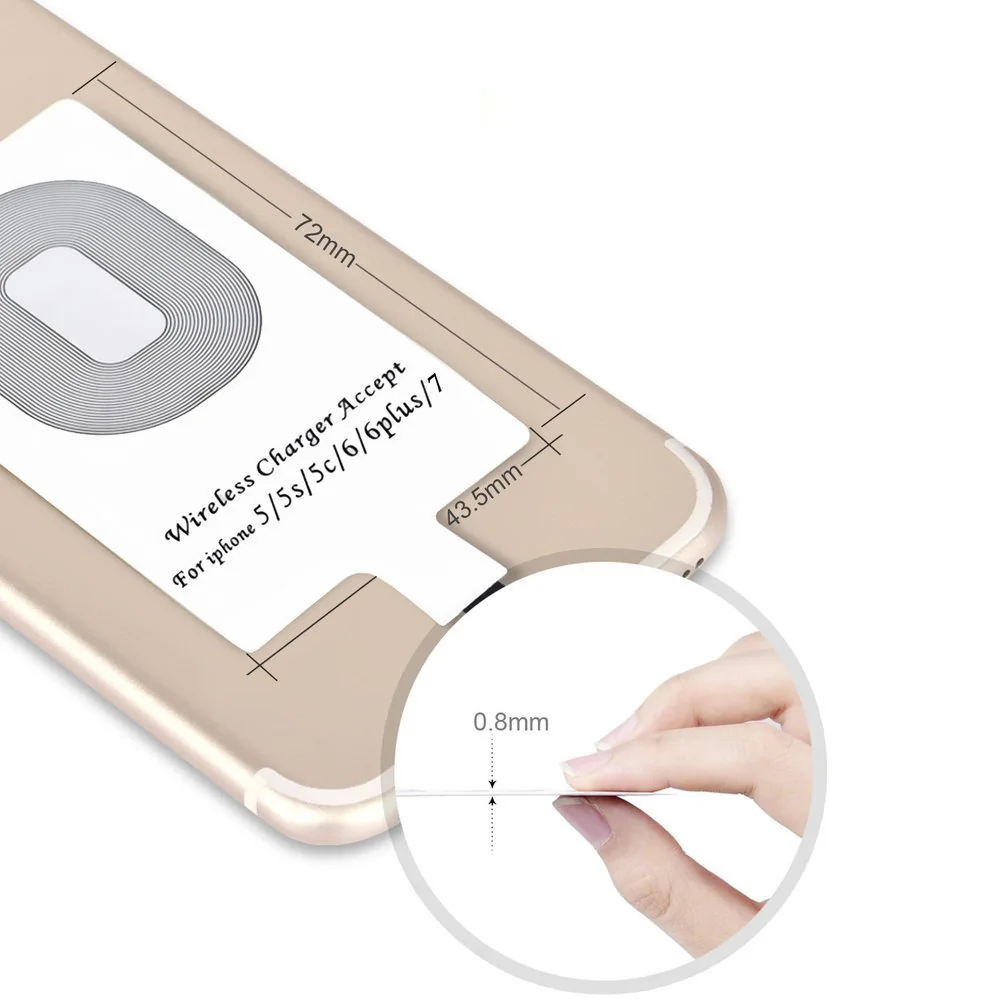 Choetech Wireless Charger Lightning adaptér pre bezdrôtové nabíjanie, biely