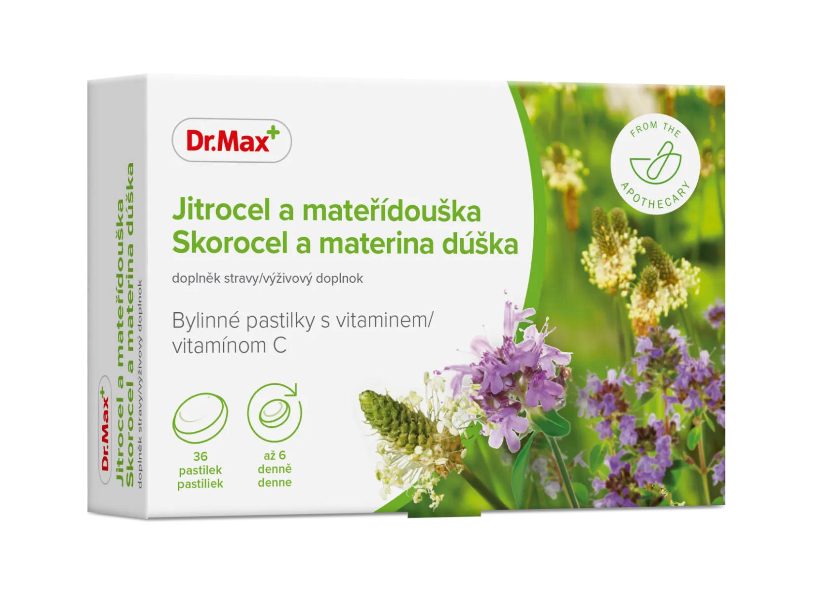 Dr. Max Skorocel a materina dúška, bylinné pastilky 1×36 ks, pastilky