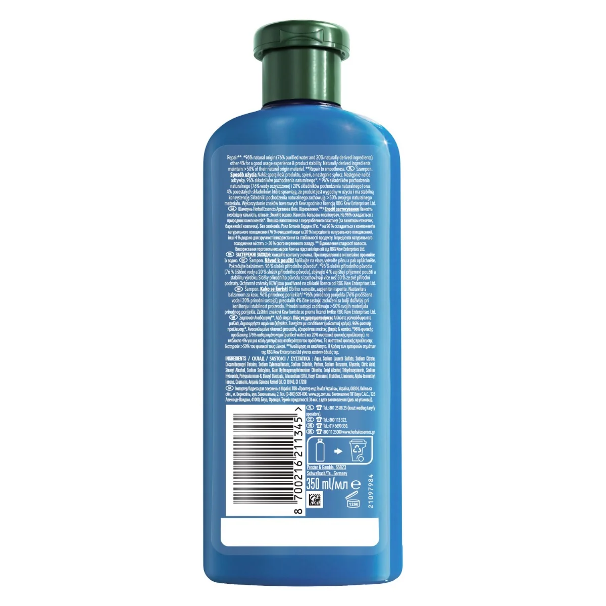 Herbal Essences šampón Argan Oil Restoration 350ml 1×350 ml, šampón na vlasy