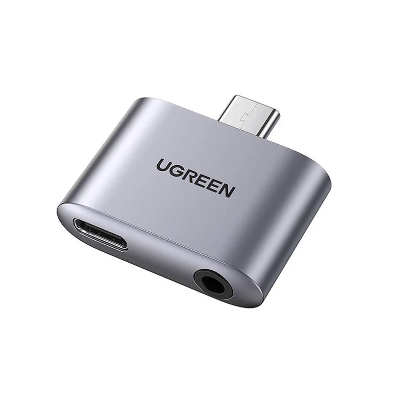 Ugreen CM231 adaptér USB-C / 3.5mm mini jack, šedý 