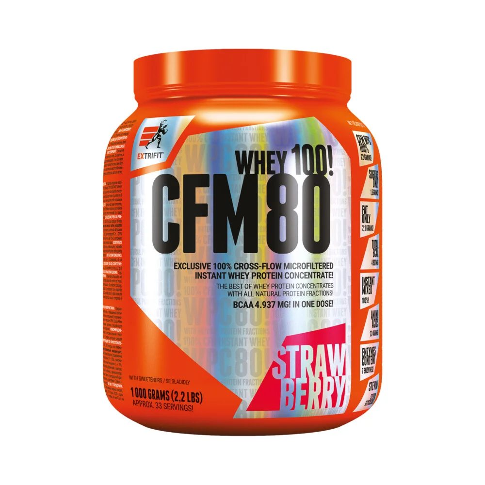 Extrifit CFM Instant Whey 80 1000 g jahoda