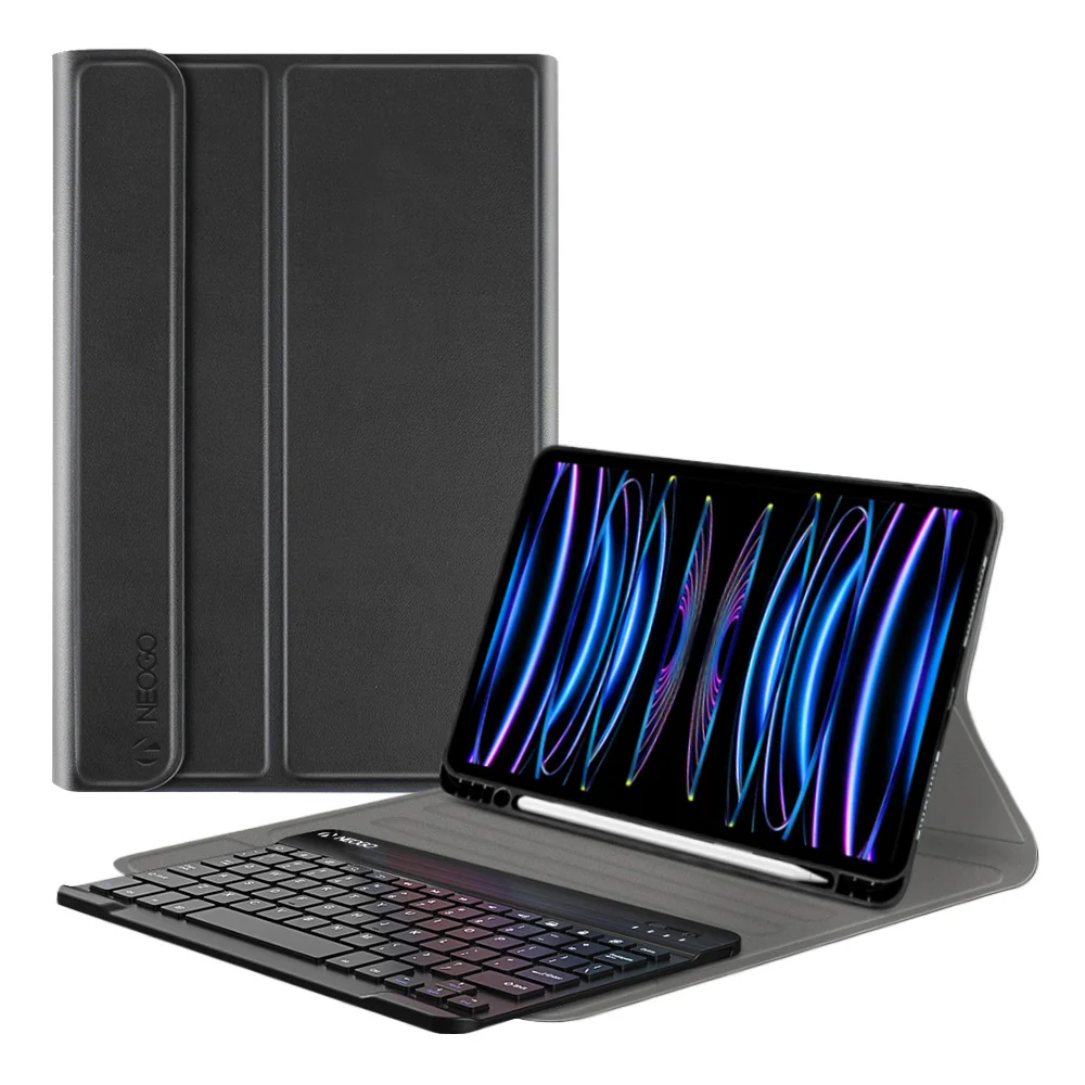 NEOGO Smart Cover Keyboard puzdro na iPad Pro 11'' 2018-2022 čierne