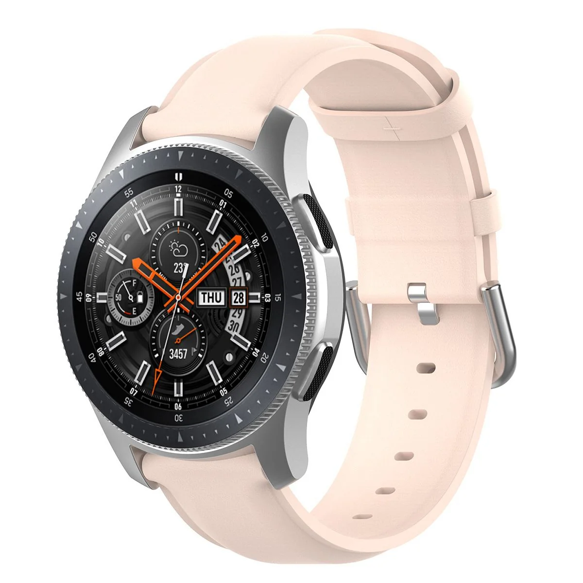 BStrap Leather Lux remienok na Samsung Galaxy Watch 42mm sand pink