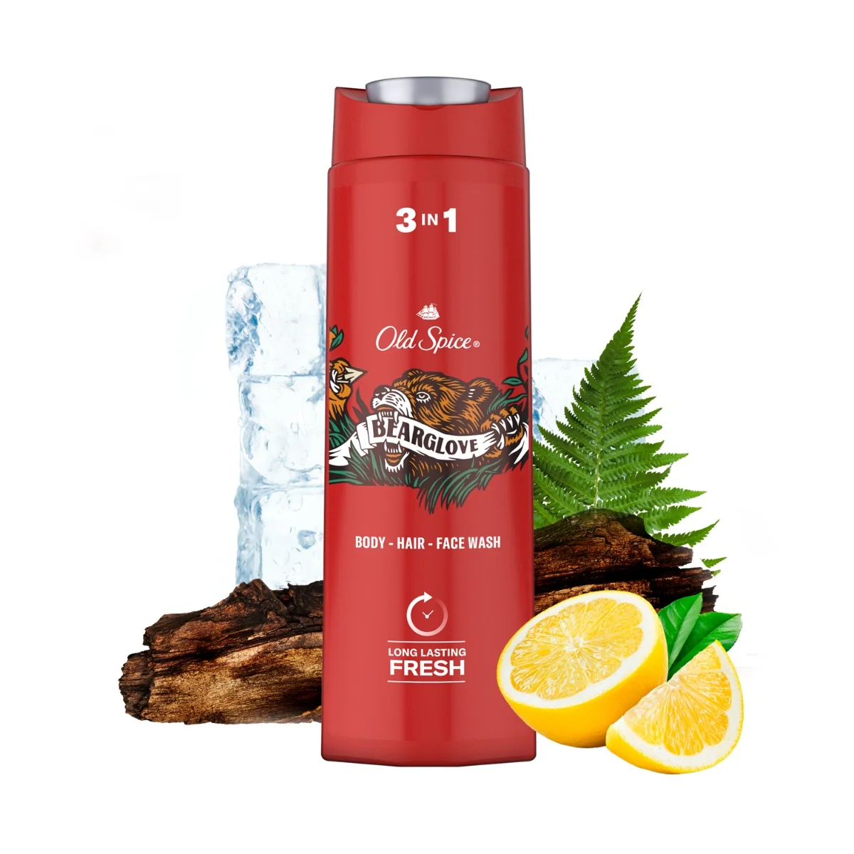 Old Spice Bearglove sprchový gél a šampón pre mužov 250ml 1×250 ml, sprchový gél 2v1