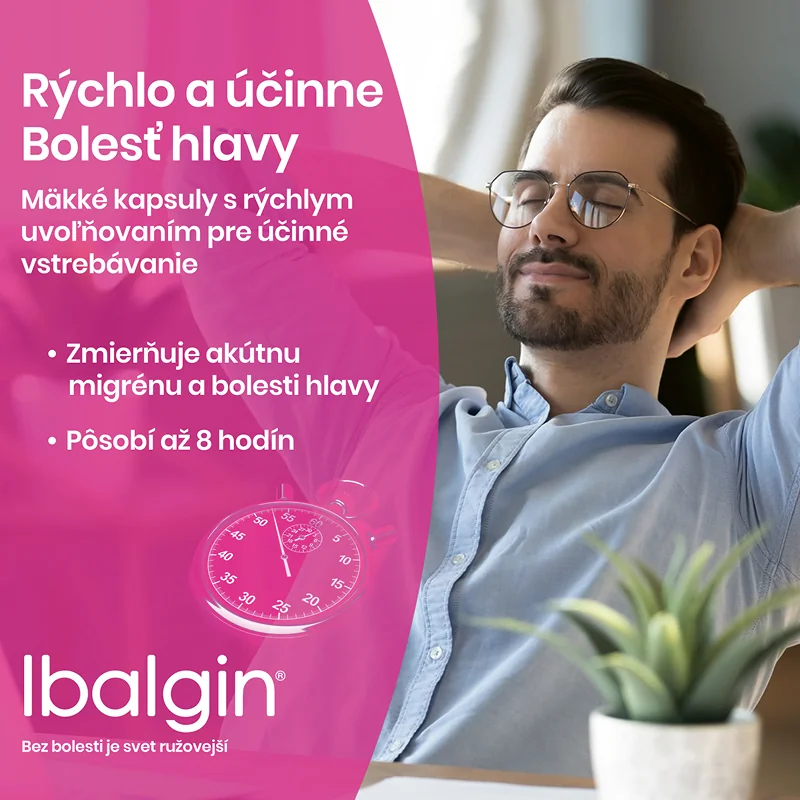 Ibalgin Rapidcaps 400 mg 30 kapsúl 1×30 cps, liek proti bolesti